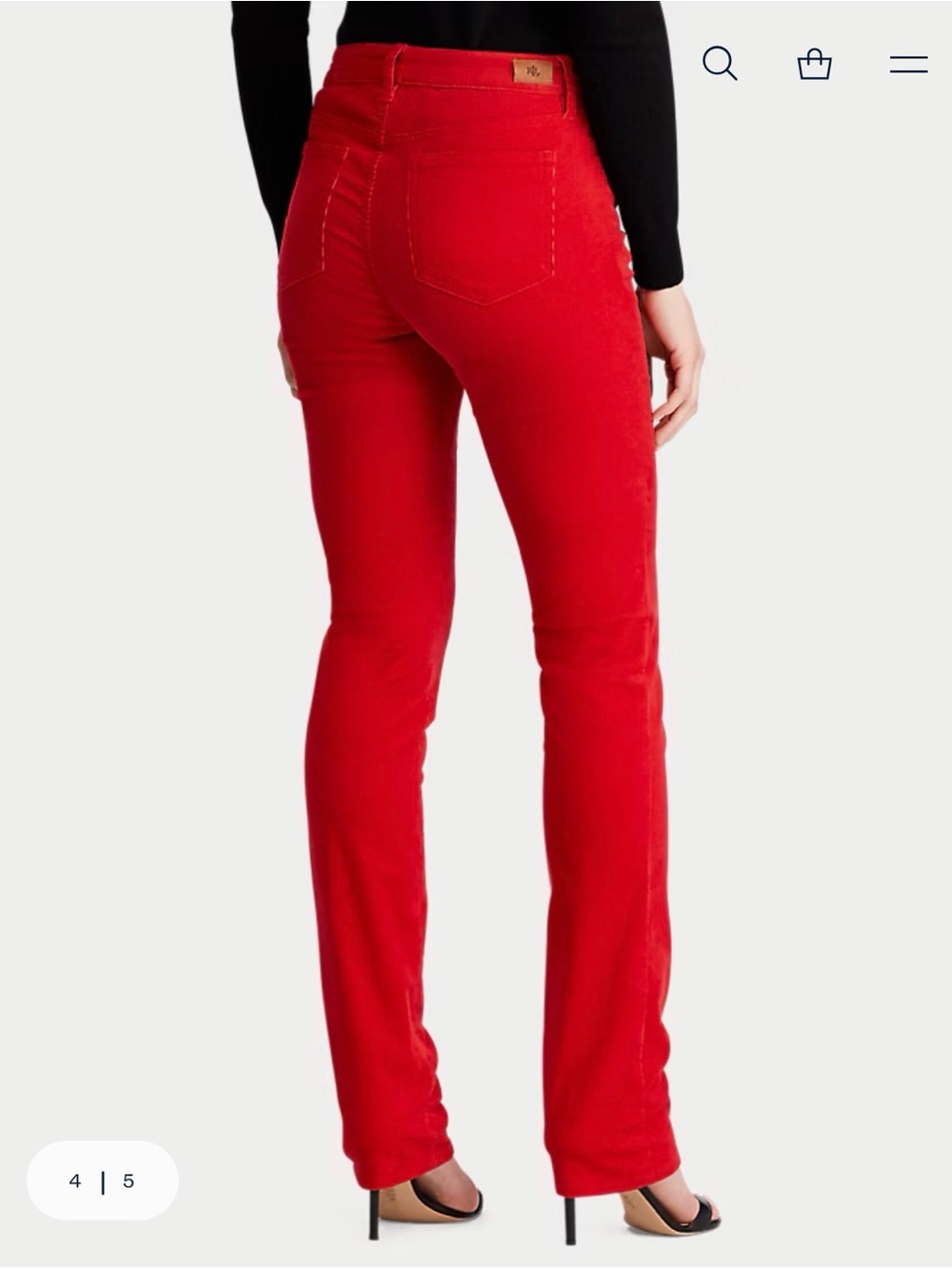 Lauren Ralph Lauren Premier Straight Corduroy Pant